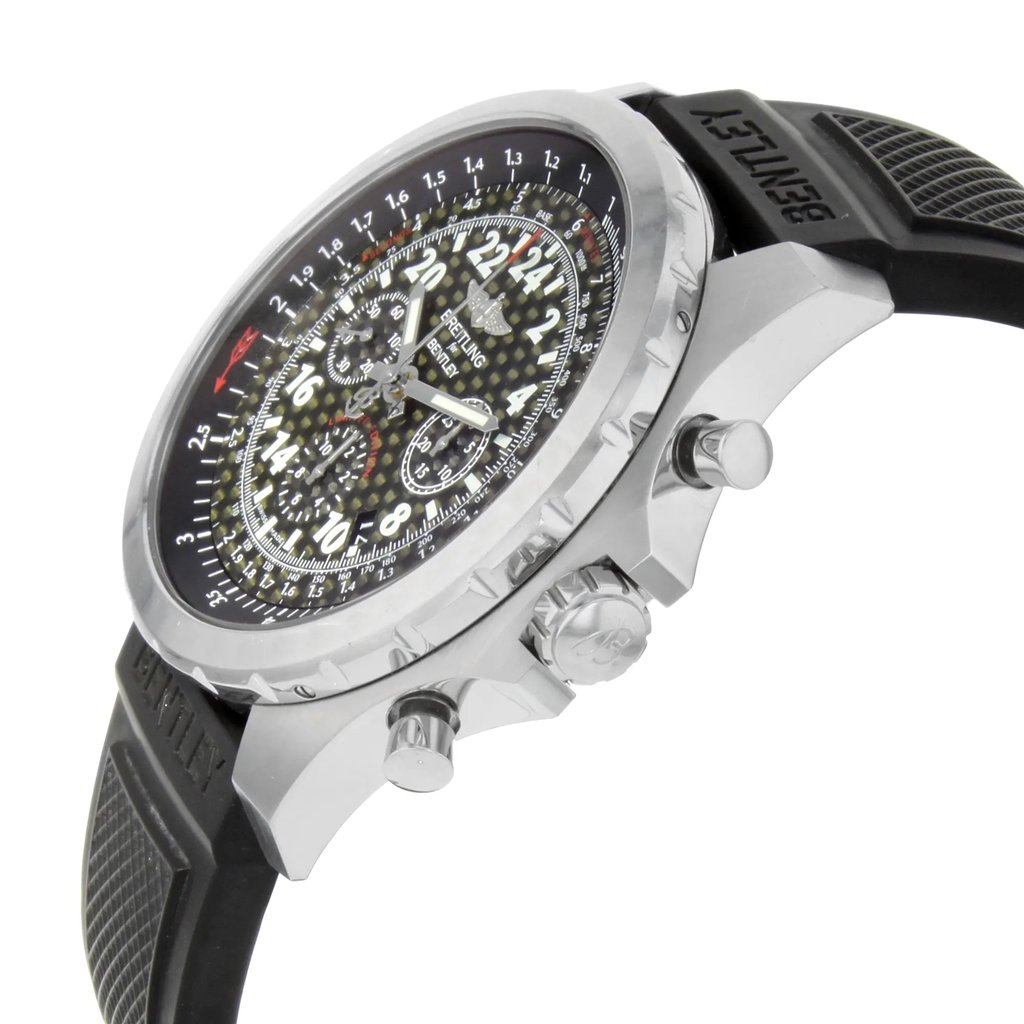View Of Crown Facing Side Of Breitling AB022022/BC84-220S Stainless Steel Watch Pre Owned Condition