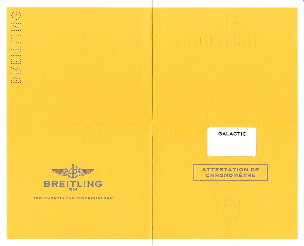 Full View Box And Documents For Breitling A7433053/BE08-376A Without watch In The Image 