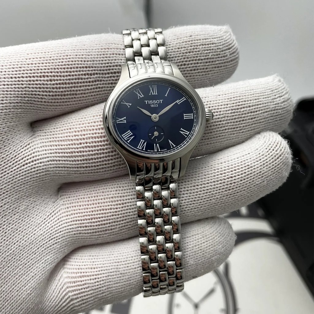 Front Full View Of Tissot T103.110.11.043.00 Stainless Steel Watch Display Model Condition {Product Condition}