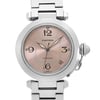 Up Close Front Facing Picture Of Cartier W31075M7 Stainless Steel Watch Pre Owned Condition
