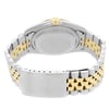 Back View Of {Caseback} Back Case And Closed Stainless and Solid Gold Band Of Rolex 16233 Watch Pre Owned Condition
