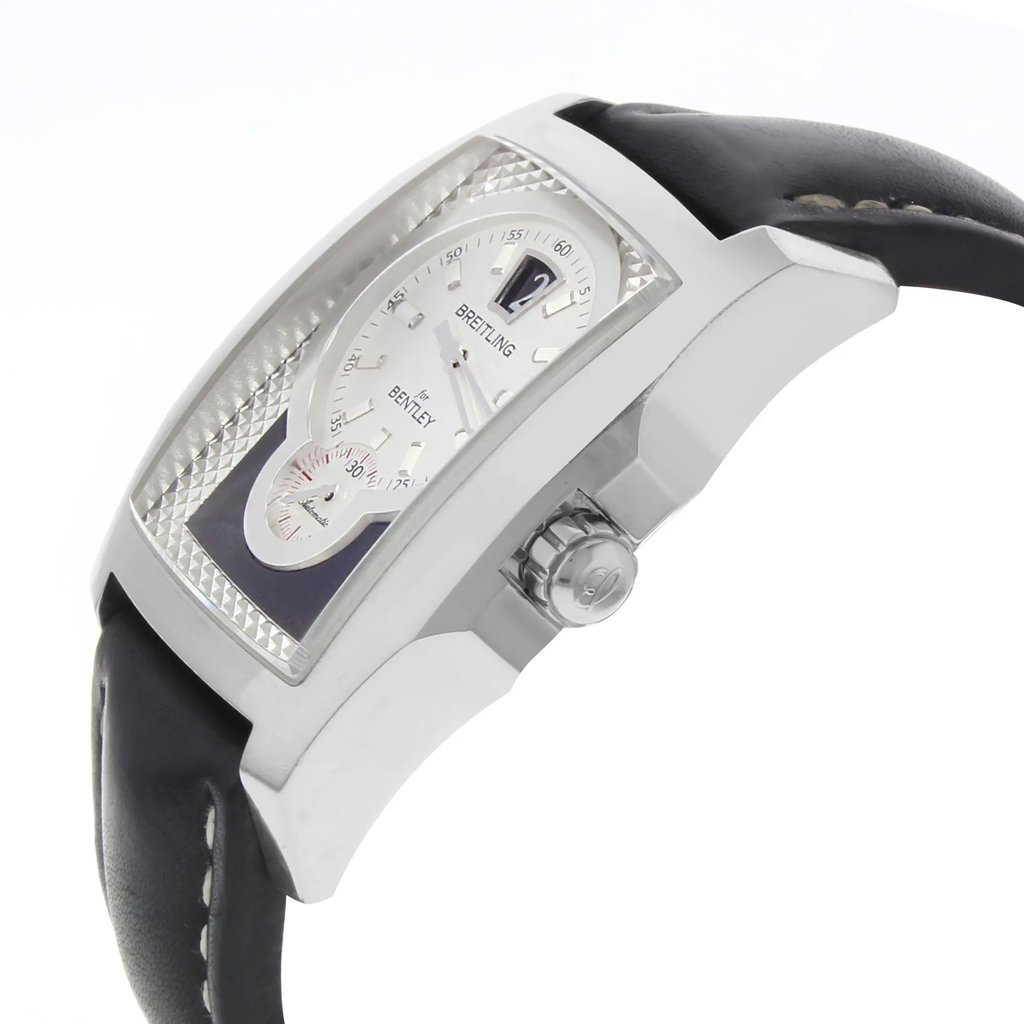 View Of Crown Facing Side Of Breitling A2836212/B844-760P Stainless Steel Watch Pre Owned Condition