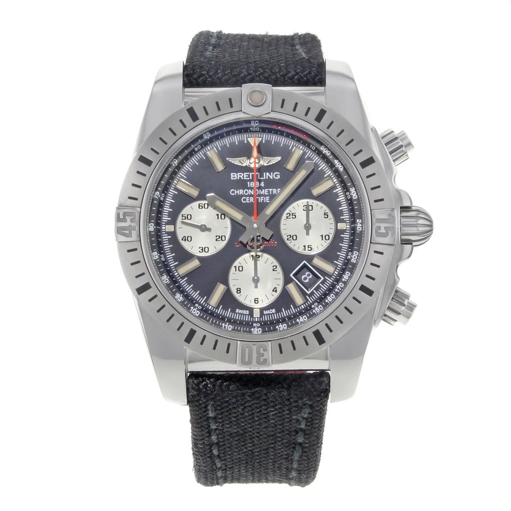 Front Full View Of Breitling AB01154G/BD13-1FD Stainless Steel Watch Pre Owned Condition {Product Condition}