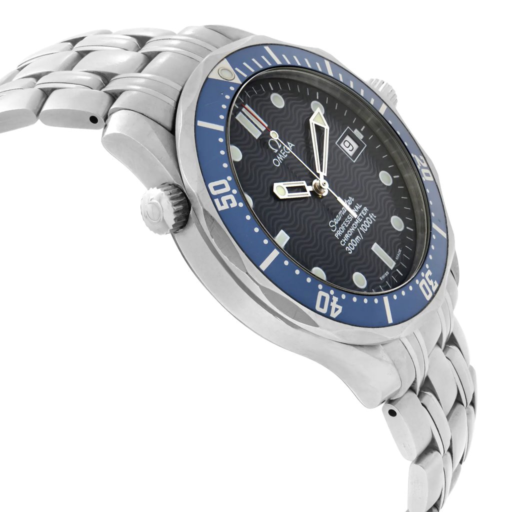 View Of Opposite Crown Facing Side Of OMEGA 2531.80.00 Stainless Steel Watch Pre Owned Condition
