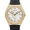Up Close Front Facing Picture Of Patek Philippe 5035J Yellow Gold Watch Pre Owned Condition