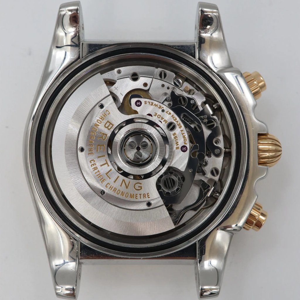 Up Close Front Facing Picture Of Breitling CB014012/G713-378C Stainless Steel Watch Pre Owned Condition