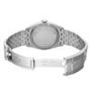 An image of a Wristwatch by Rolex. This Pre Owned item is designed for Men, featuring a Luxury style. It has a Mechanical (Automatic) movement and an Analog display with a Silver dial color. The indices include 12-Hour Dial,Stick Indexes. The band is made of Stainless Steel and the case is made of Stainless Steel. The watch has a Round shape with a case size of 36 mm and a case thickness of 12 mm.