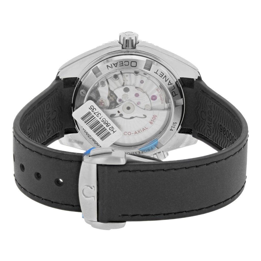 Back View Of {Caseback} Back Case And Closed Rubber Band Of OMEGA 232.32.42.21.01.003 Watch New With Defects Condition