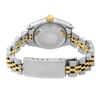 Back View Of {Caseback} Back Case And Closed Stainless and Solid Gold Band Of Rolex 69173 Watch Pre Owned Condition