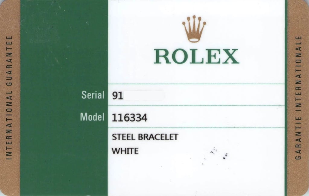 7th image of Rolex 116334 wio Wristwatch, PreOwned condition