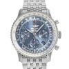 Up Close Front Facing Picture Of Breitling AB0121C4/C920-447A Stainless Steel Watch Display Model Condition
