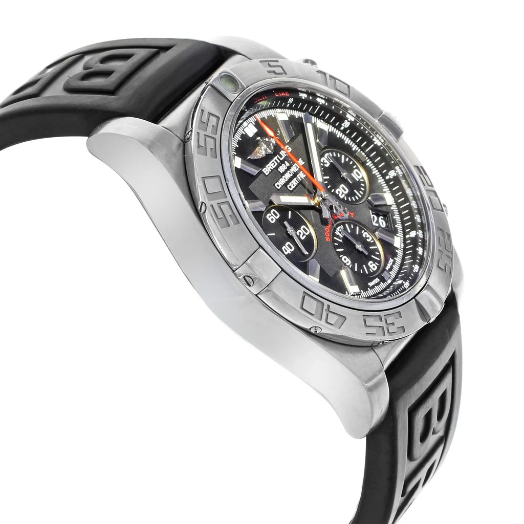 View Of Opposite Crown Facing Side Of Breitling AB011010/BB08-153S Stainless Steel Watch Pre Owned Condition