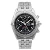 Front Full View Of Breitling A13350 Stainless Steel Watch Pre Owned Condition Fair
