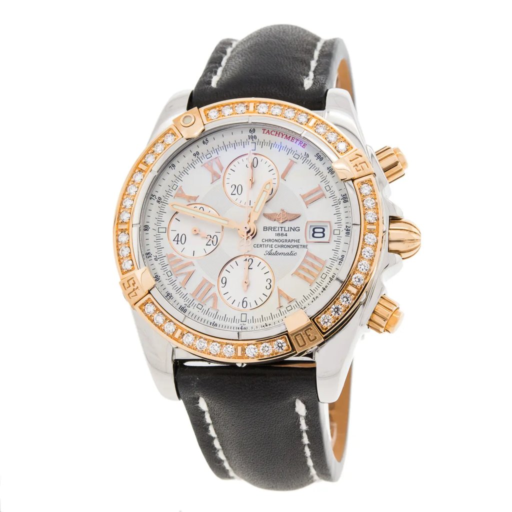 Front Full View Of Breitling C1335653 Rose Gold Watch Unworn Condition {Product Condition}