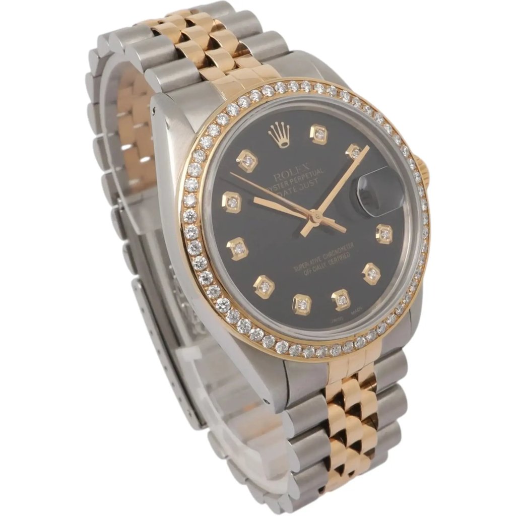 View Of Opposite Crown Facing Side Of Rolex 16013 Stainless Steel Watch Pre Owned Condition