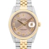 Up Close Front Facing Picture Of Rolex 16233 Stainless Steel Watch Pre Owned Condition