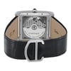 Back View Of Exhibition Back Case And Closed Leather Band Of Cartier WSTA0010 Watch Pre Owned Condition