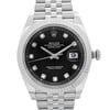 Up Close Front Facing Picture Of Rolex 126334 Stainless Steel Watch New Condition