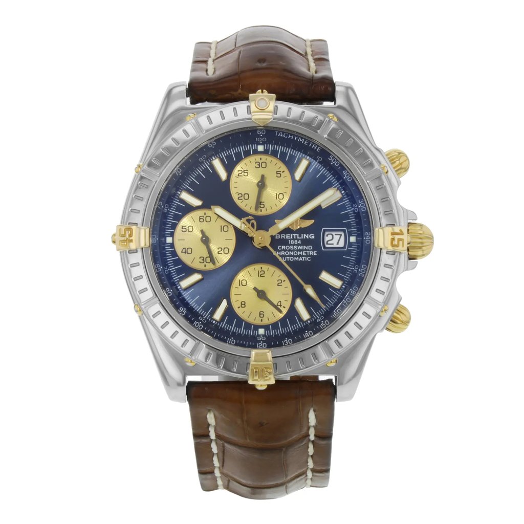 Front Full View Of Breitling B13355 Stainless Steel Watch Pre Owned Condition {Product Condition}