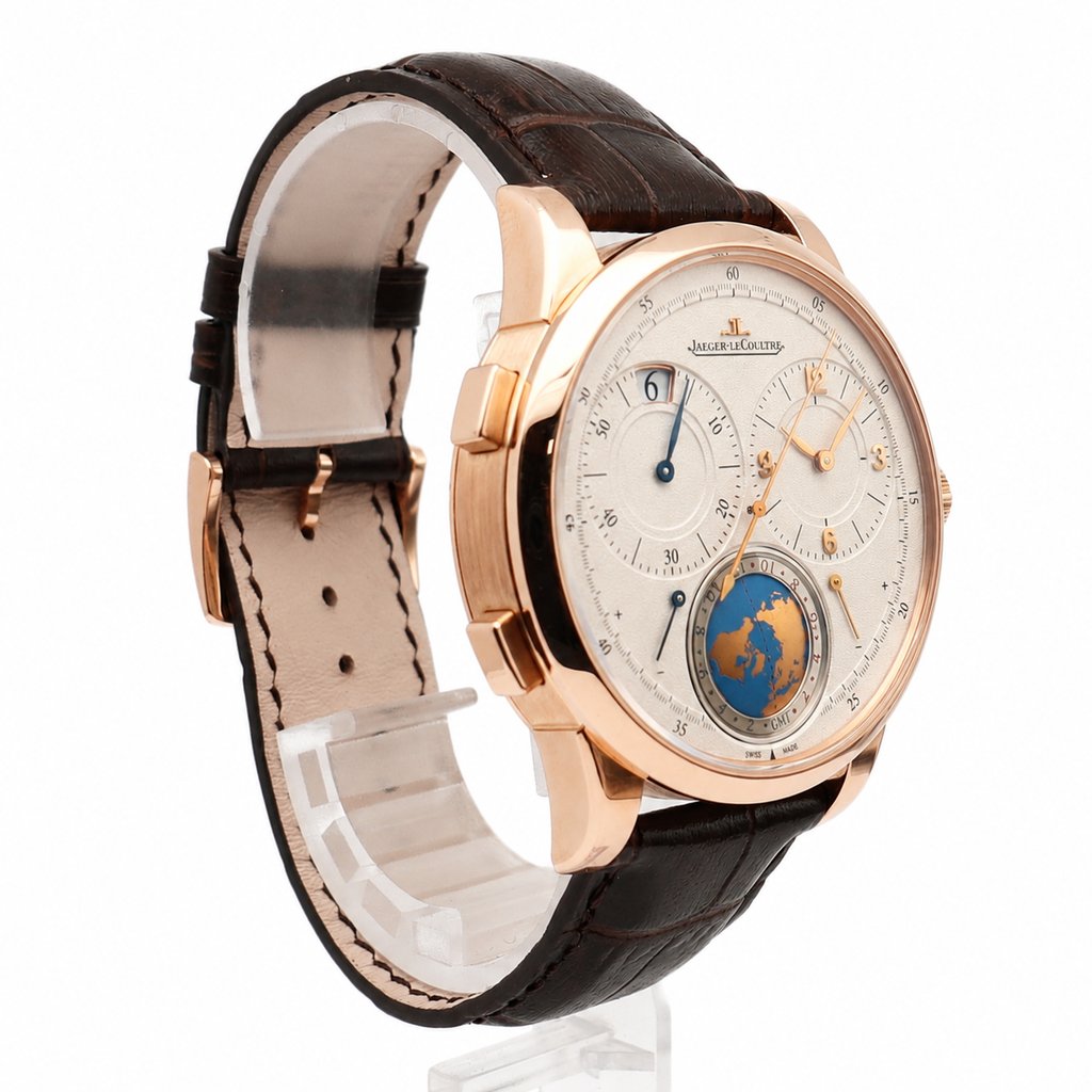 3rd image of Jaeger-LeCoultre  Jaeger Lecoultre Duometre Unique Travel Time Wristwatch, PreOwned condition