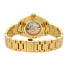 Back View Of {Caseback} Back Case And Closed Gold Band Of OMEGA 231.55.34.20.55.001 Watch Display Model Condition