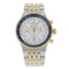 Front Full View Of Breitling C2334024/G637/445C Stainless & Solid Gold Watch Pre Owned Condition {Product Condition}