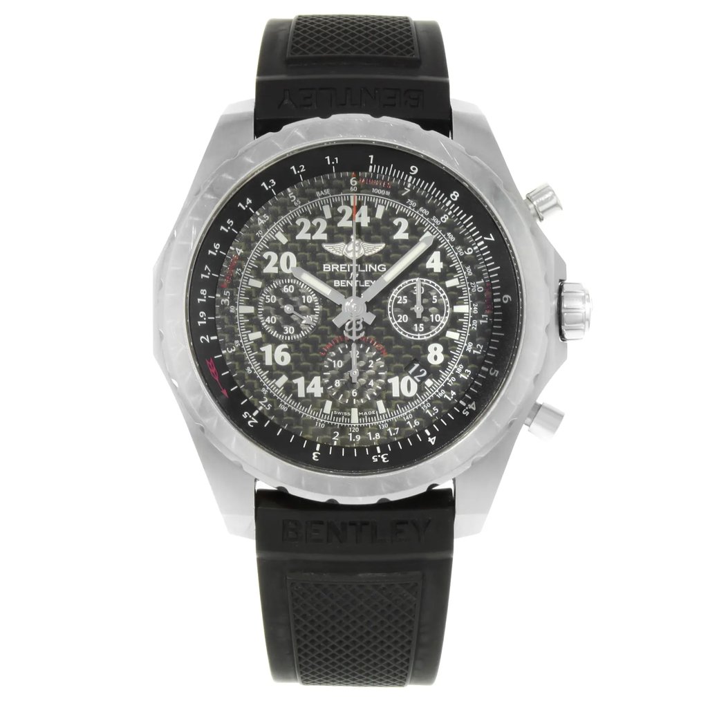 Front Full View Of Breitling AB022022/BC84-220S Stainless Steel Watch Pre Owned Condition {Product Condition}