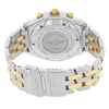 Back View Of {Caseback} Back Case And Closed Stainless and Solid Gold Band Of Breitling B13055 Watch Pre Owned Condition