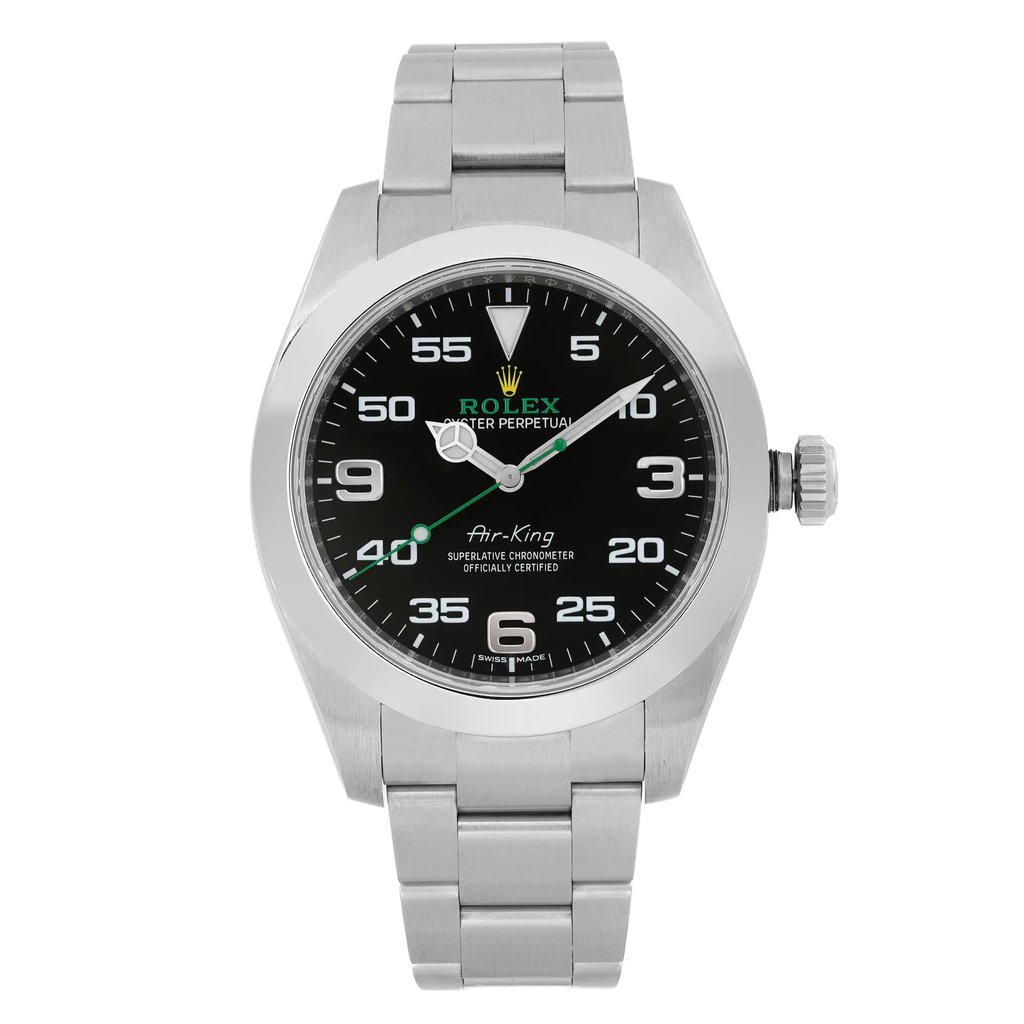 Front Full View Of Rolex 116900 Stainless Steel Watch Pre Owned Condition Excellent