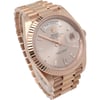 View Of Opposite Crown Facing Side Of Rolex 228235 Rose Gold Watch Pre Owned Condition