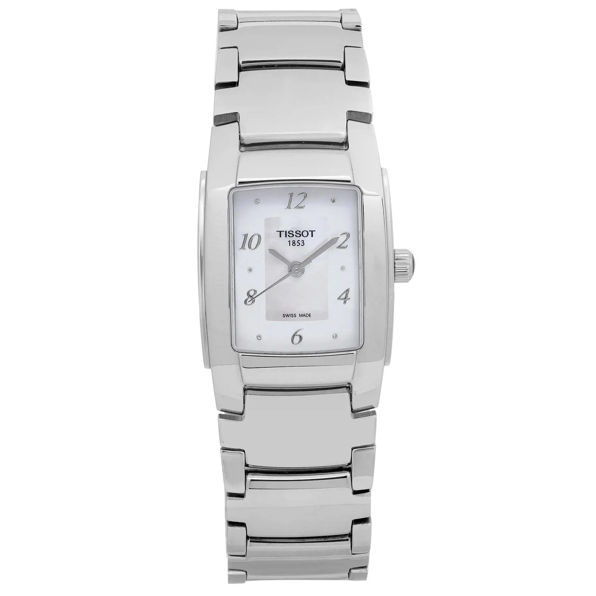 Front Full View Of Tissot T073.310.11.116.00 Stainless Steel Watch Pre Owned Condition Good