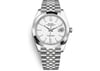 Front Full View Of Rolex 126300 Stainless Steel Watch Pre Owned Condition {Product Condition}