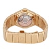 Back View Of Exhibition Back Case And Closed Yellow Gold Band Of OMEGA 123.55.27.20.05.002 Watch Display Model Condition