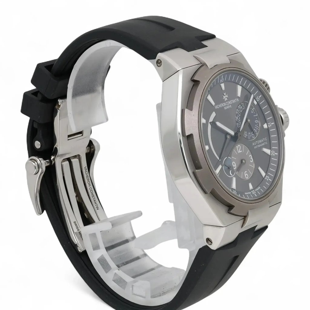 View Of Opposite Crown Facing Side Of Vacheron Constantin 47450/000W-9511 Stainless Steel Watch Pre Owned Condition