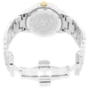 Back View Of Screwback Back Case And Open Stainless Steel Band Of Versace P6Q89FD002S099 Watch Pre Owned Condition