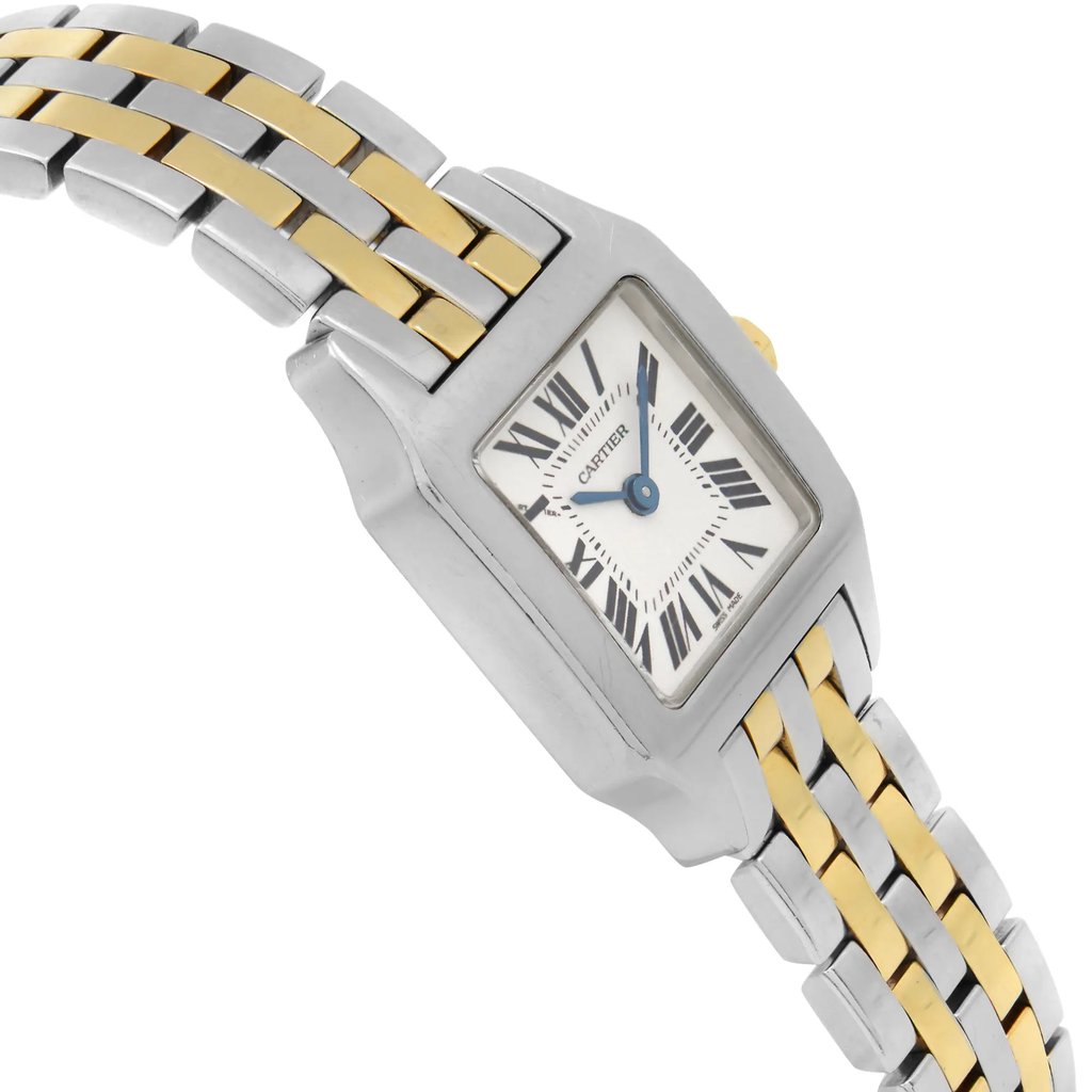 View Of Opposite Crown Facing Side Of Cartier W25066Z6 Stainless Steel Watch Pre Owned Condition