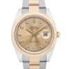 Up Close Front Facing Picture Of Rolex 126333 Stainless Steel Watch Pre Owned Condition