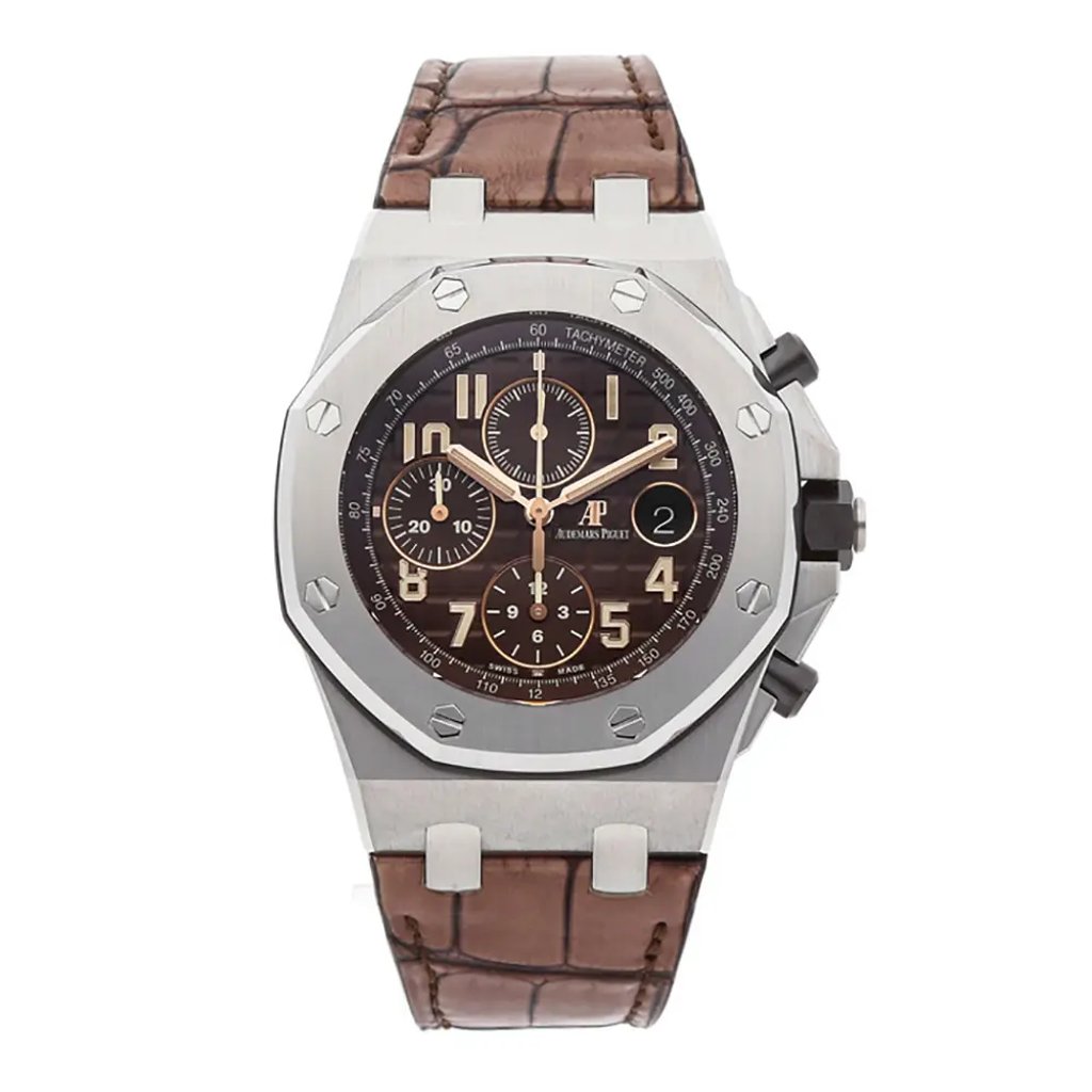 Front Full View Of Audemars Piguet 26470st.oo.a820cr.01 Stainless Steel Watch Unworn Condition {Product Condition}