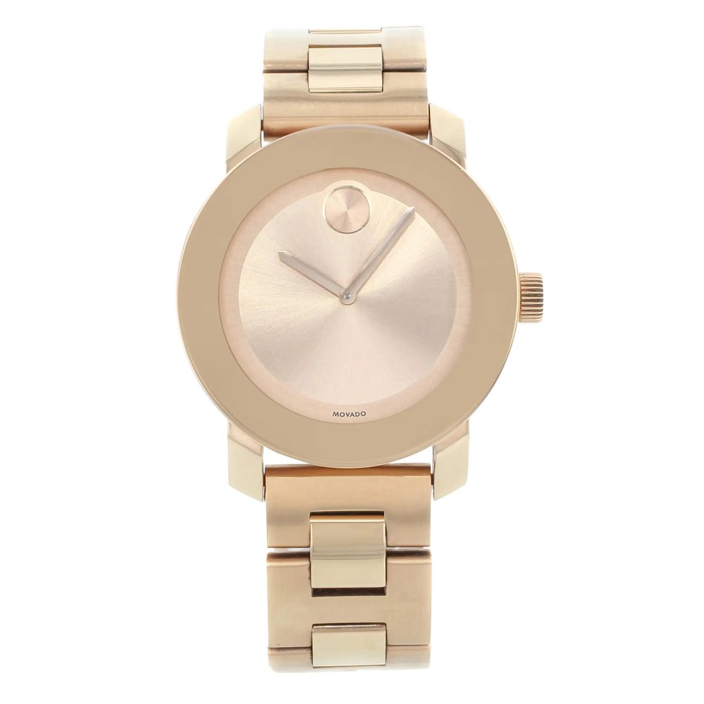 Front Full View Of Movado 3600342 Stainless Steel Watch Pre Owned Condition Good
