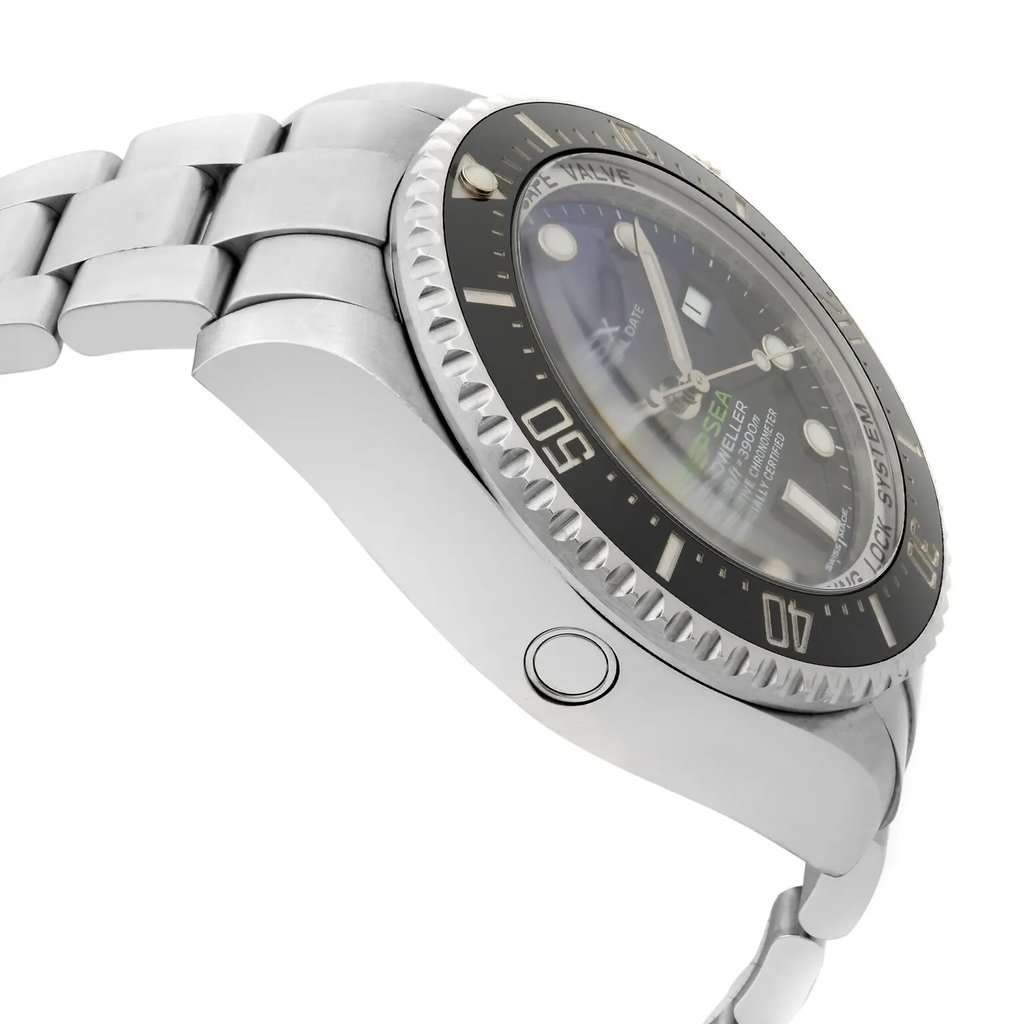 View Of Opposite Crown Facing Side Of Rolex 116660  Stainless Steel Watch Pre Owned Condition