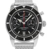 Up Close Front Facing Picture Of Breitling A2337024/BB81-154A Stainless Steel Watch Pre Owned Condition