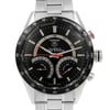 Up Close Front Facing Picture Of TAG Heuer CV7A10.BA0795 Stainless Steel Watch Pre Owned Condition