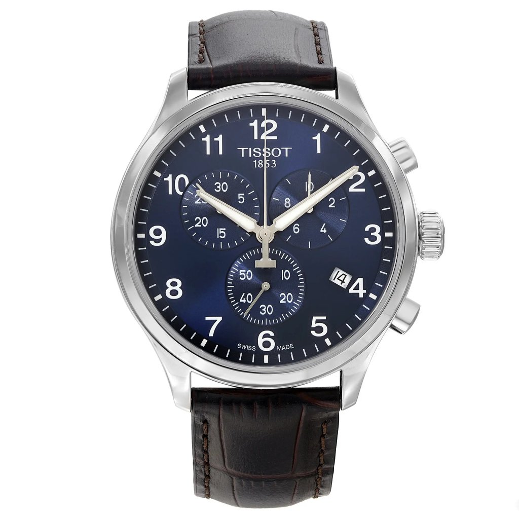 Front Full View Of Tissot T116.617.16.047.00 Stainless Steel Watch Display Model Condition Excellent