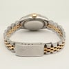 Back View Of Screwback Back Case And Closed Stainless Steel,Yellow Gold Band Of Rolex 79173 Watch Pre Owned Condition