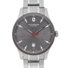 Up Close Front Facing Picture Of Victorinox 241714.1 Stainless Steel Watch Display Model Condition