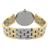 Back View Of {Caseback} Back Case And Closed Stainless and Solid Gold Band Of Cartier 183964 Watch Pre Owned Condition