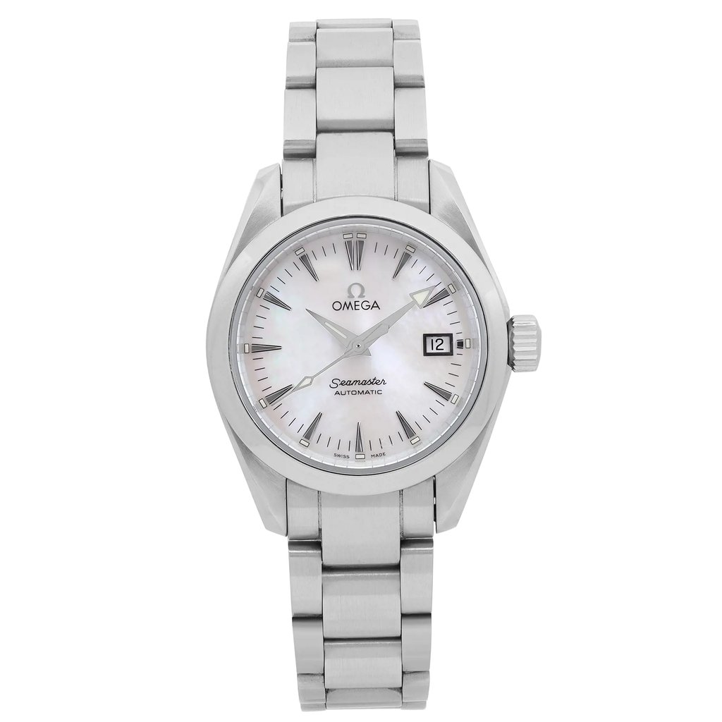 Front Full View Of OMEGA 2573.70.00 Stainless Steel Watch Pre Owned Condition Good
