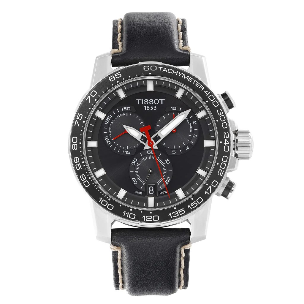 Front Full View Of Tissot T1256171605100 Stainless Steel Watch Pre Owned Condition Poor