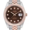 Up Close Front Facing Picture Of Rolex 126301 Stainless Steel Watch Pre Owned Condition
