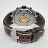 Back View Of Exhibition Back Case And Closed Leather Band Of Audemars Piguet 26470ST Watch Pre Owned Condition
